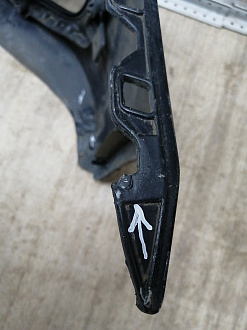 AA045564; Бампер передний; под паркт.; под омыват. (51117178068) для BMW 5 серия Е60 Е61/БУ; Оригинал; Р1, Мелкий дефект; 