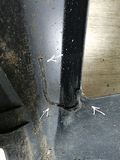 AA045538; Бампер передний, 600h (52119-50D40) для Lexus LS IV рест. (2010- 2012)/БУ; Оригинал; Р2, Удовлетворительное; 