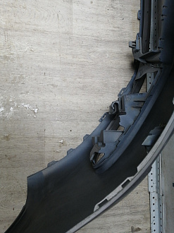 BA000249; Бампер передний; под паркт.; под омыват. (5M0807221N) для Volkswagen Golf Plus II (2009-2014)/БУ; Оригинал; Р1, Мелкий дефект; 