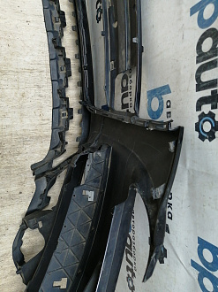 AA045530; Бампер передний; под паркт.; под омыват. (4L0 807 437 H) для Audi Q7 I рест. (2010-2015)/БУ; Оригинал; Р1, Мелкий дефект; 