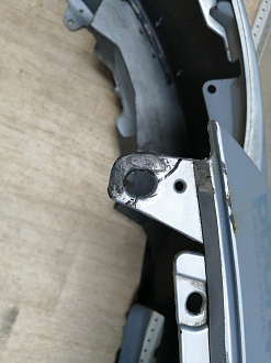 AA045704; Бампер передний; без паркт.; без омыват. (52119-02680) для Toyota Auris I (2007- 2010)/БУ; Оригинал; Р2, Удовлетворительное; 