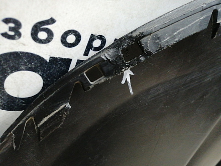 AA045746; Юбка переднего бампера (7P5807061) для Porsche Cayenne II (958) (2010-2014)/БУ; Оригинал; Р1, Мелкий дефект; 