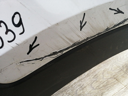 AA045339; Бампер задний (86611-2W000) для Hyundai Santa Fe III (2012 - 2015)/БУ; Оригинал; Р2, Удовлетворительное; 