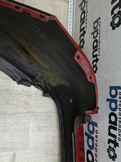 AA046122; Бампер задний; под паркт. (86611-4Y000) для Kia Rio III Sedan (2011- 2015)/БУ; Оригинал; Р1, Мелкий дефект; 