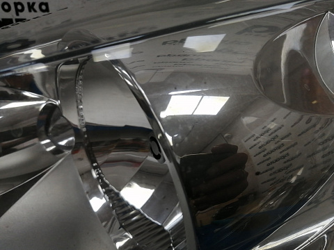 Фотография детали AA029476; Фара галоген левая (9649986280) для Peugeot 207/БУ; Оригинал; Р2, Удовлетворительное; . Фото номер 3
