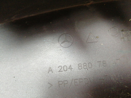 BA000054; Бампер передний, AMG; под паркт.; под омыват. (A2048807847) для Mercedes-Benz C-klasse III рест. (W204) (2011-2015)/БУ; Оригинал; Р1, Мелкий дефект; 