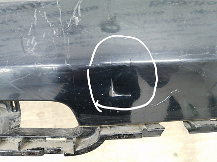AA025866; Бампер задний верхняя часть; без паркт. (4L0 807 511 G) для Audi Q7/БУ; Оригинал; Р1, Мелкий дефект; 
