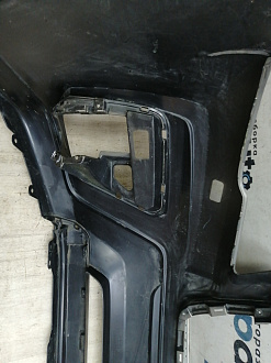 AA046377; Бампер передний; без паркт.; под омыват. (57704-SJ000) для Subaru Forester V (2018-2021)/БУ; Оригинал; Р1, Мелкий дефект; 