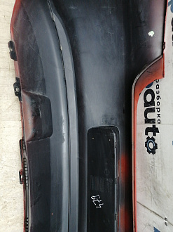 BA000210; Бампер задний; без паркт. (6R6807421BK) для Volkswagen Polo V Hatchback (2009-2013)/БУ; Оригинал; Р1, Мелкий дефект; 