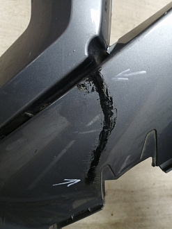 AA046103; Бампер передний, AMG; под паркт.; под омыват. (A1668803140) для Mercedes-Benz M-klasse III (W166) (2011-2015)/БУ; Оригинал; Р2, Удовлетворительное; 