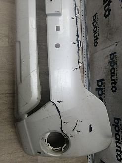 AA045985; Бампер передний; под паркт.; под омыват. (52119-60G50) для Toyota Land Cruiser Prado 150 рест. (2013 — 2017)/БУ; Оригинал; Р2, Удовлетворительное; 