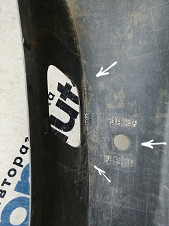 AA045690; Бампер передний; под паркт.; под омыват. (5СU807221A) для Volkswagen Jetta VI рест. (2015-2018)/БУ; Оригинал; Р1, Мелкий дефект; 