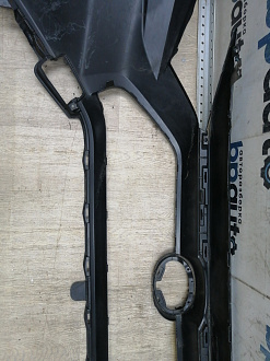 AA044884; Бампер передний; без паркт.; под омыват. (52119-0R280) для Toyota Rav4 50 (2019 -2025)/БУ; Оригинал; Р1, Мелкий дефект; 