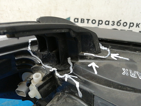 Фотография детали AA029240; Фара галоген левая (96831061) для Chevrolet Aveo/БУ; Оригинал; Р1, Мелкий дефект; . Фото номер 7