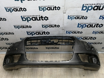 BA000167; Бампер передний; под паркт.; под омыват. (4G0 807 437) для Audi A6 C7/БУ; Оригинал; Р1, Мелкий дефект; 