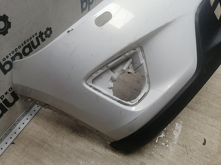 AA045757; Бампер передний; без паркт.; под омыват. (KD45-50031) для Mazda CX-5/БУ; Оригинал; Р1, Мелкий дефект; 