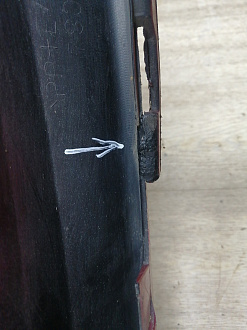 AA045678; Бампер передний; без паркт.; без омыват. (52119-02680) для Toyota Auris I (2007- 2010)/БУ; Оригинал; Р1, Мелкий дефект; 