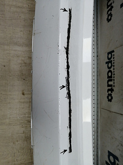 AA044959; Бампер задний; без паркт. (52159-02840) для Toyota Auris II (2013 — 2015)/БУ; Оригинал; Р2, Удовлетворительное; 