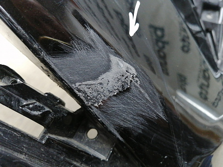 AA045844; Бампер передний; без паркт.; без омыват. (2803127XKQ11A) для Haval F7 I рест. (2022-н.в.)/БУ; Оригинал; Р1, Мелкий дефект; 