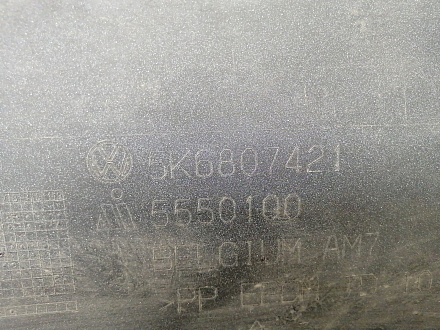 AA030184; Бампер задний; без паркт. (5K6807421) для Volkswagen Golf VI HB 5D (2008- 2012)/БУ; Оригинал; Р1, Мелкий дефект; 