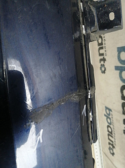 BA000245; Бампер передний; без паркт.; под омыват. (5M0807221N) для Volkswagen Golf Plus II (2009-2014)/БУ; Оригинал; Р2, Удовлетворительное; 