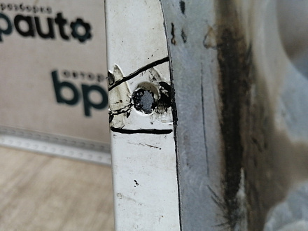 AA045616; Бампер задний; под паркт. (86611-4L700) для Hyundai Solaris I рест. HB (2014- 2016)/БУ; Оригинал; Р1, Мелкий дефект; 