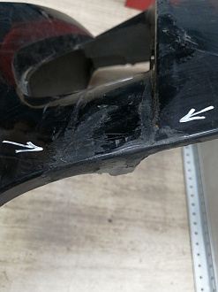 BA000168; Бампер передний; без паркт.; без омыват. (8K0 807 437) для Audi A4 B8/БУ; Оригинал; Р1, Мелкий дефект; 