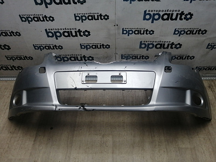 BA000182; Бампер передний; без паркт.; под омыват. (52119-05190) для Toyota Avensis/БУ; Оригинал; Р1, Мелкий дефект; 