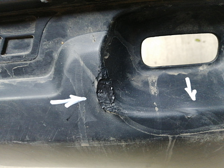 AA046561; Бампер задний; без паркт. (850225435R) для Renault Duster I рест. (2015-2021)/БУ; Оригинал; Р1, Мелкий дефект; 
