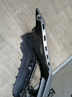 AA045687; Бампер передний; под паркт.; под омыват. (5СU807221A) для Volkswagen Jetta VI рест. (2015-2018)/БУ; Оригинал; Р1, Мелкий дефект; 