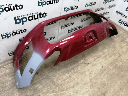 AA027875; Бампер передний; без паркт.; под омыват. (9674576177) для Peugeot 308 I рест. (2011-2015)/БУ; Оригинал; Р1, Мелкий дефект; 