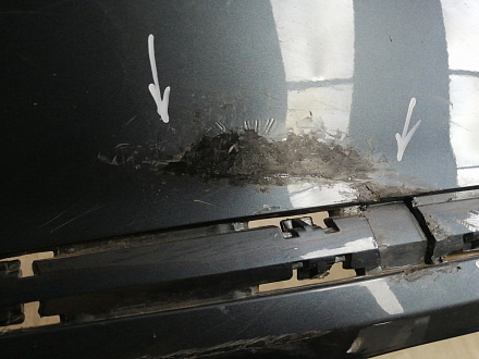 AA046059; Бампер задний; под паркт. (3AF807421A) для Volkswagen Passat B7 Wagon (2011- 2014)/БУ; Оригинал; Р1, Мелкий дефект; 