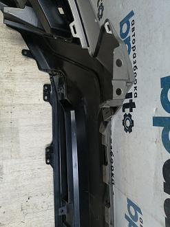 AA046377; Бампер передний; без паркт.; под омыват. (57704-SJ000) для Subaru Forester V (2018-2021)/БУ; Оригинал; Р1, Мелкий дефект; 