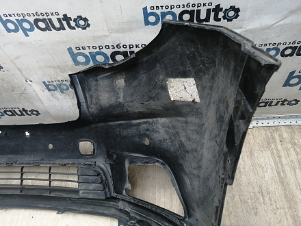 AA045949; Бампер передний; под паркт.; под омыват. (52119-0E220) для Toyota Highlander III (2014 — 2016)/БУ; Оригинал; Р1, Мелкий дефект; 