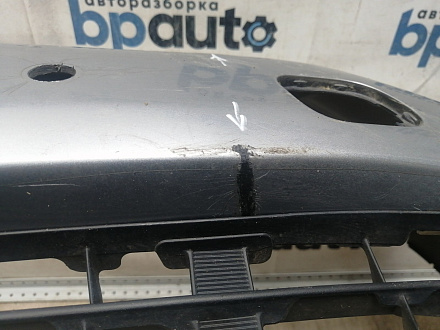 AA045986; Бампер передний; под паркт.; под омыват. (52119-0E220) для Toyota Highlander III (2014 — 2016)/БУ; Оригинал; Р1, Мелкий дефект; 