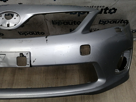 AA046615; Бампер передний; без паркт.; под омыват. (52119-12C70) для Toyota Corolla 150 рест. (2010-2013)/БУ; Оригинал; Р2, Удовлетворительное; 