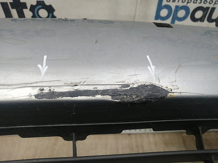 AA045986; Бампер передний; под паркт.; под омыват. (52119-0E220) для Toyota Highlander III (2014 — 2016)/БУ; Оригинал; Р1, Мелкий дефект; 