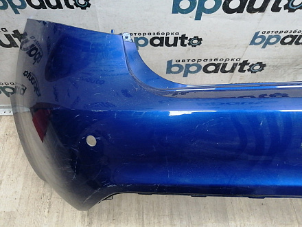 AA046113; Бампер задний; под паркт. (86611-4Y000) для Kia Rio III Sedan (2011- 2015)/БУ; Оригинал; Р1, Мелкий дефект; 