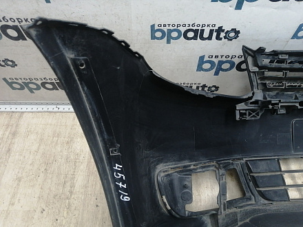 AA045719; Бампер передний; без паркт.; без омыват. (2K5807221A) для Volkswagen Caddy III рест. (2010-2015)/БУ; Оригинал; Р1, Мелкий дефект; 