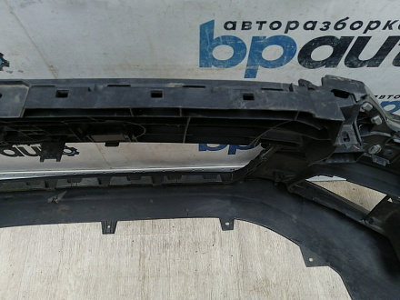 AA045632; Бампер передний, S-line; под паркт.; под омыват. (4G0 807 437 C) для Audi A6 C7/БУ; Оригинал; Р1, Мелкий дефект; 