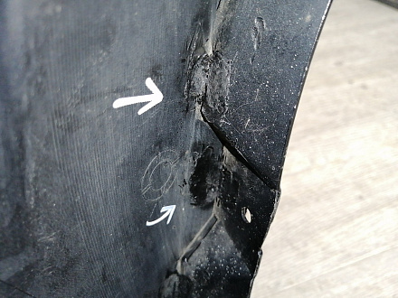 AA045411; Бампер передний; без паркт.; без омыват. (13225746) для Opel Astra/БУ; Оригинал; Р1, Мелкий дефект; 