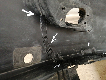 AA043130; Бампер передний; под паркт.; под омыват. (4G8 807 437) для Audi A7 I Sportback (2010-2014)/БУ; Оригинал; Р1, Мелкий дефект; 