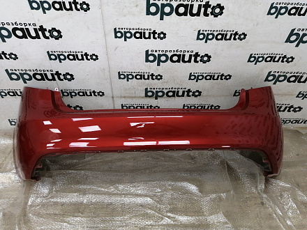AA019505; Бампер задний; без паркт. (86611-4Y000) для Kia Rio III Sedan (2011- 2015)/БУ; Оригинал; Р0, Хорошее; (TDY) Красный