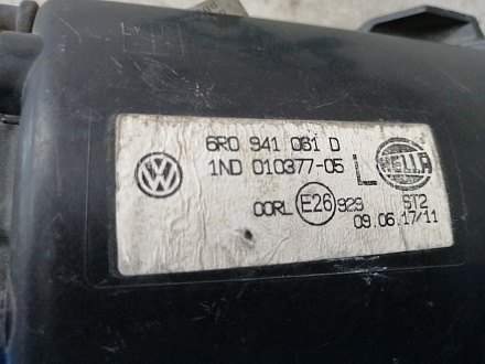 AA029906; ПТФ левая, под одну лампу (6R0941061D) для Volkswagen Polo/БУ; Оригинал; Р0, Хорошее; 