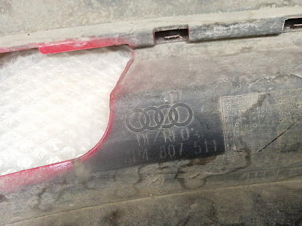 AA044245; Бампер задний; без паркт. (8P4 807 511) для Audi A3 II (8P) рест. 2 Sportback 5D (2008-2013)/БУ; Оригинал; Р0, Хорошее; (LY3J) Красный