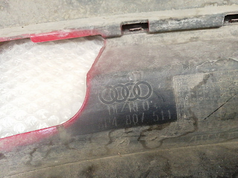 Фотография детали AA044245; Бампер задний; без паркт. (8P4 807 511) для Audi A3 II (8P) рест. 2 Sportback 5D (2008-2013)/БУ; Оригинал; Р0, Хорошее; (LY3J) Красный. Фото номер 20