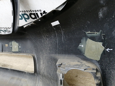 AA015462; Бампер передний; без паркт.; под омыват. (52119-60E01) для Toyota Land Cruiser Prado 150 (2010 — 2013)/БУ; Оригинал; Р1, Мелкий дефект; 