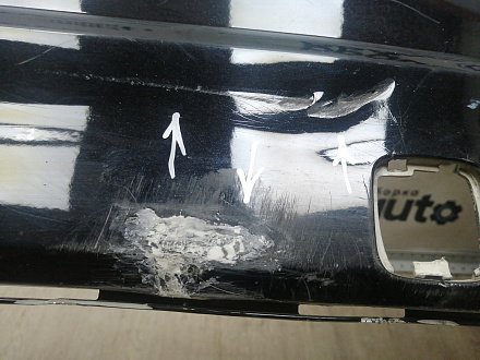 BA000236; Бампер задний; под паркт. (BS71-F17906-A) для Ford Mondeo Sedan IV рест. (2010- 2014)/БУ; Оригинал; Р1, Мелкий дефект; 