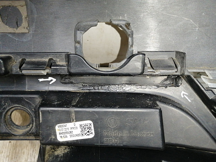 AA045037; Бампер передний; под паркт.; под омыват. (5СU807221A) для Volkswagen Jetta VI рест. (2015-2018)/БУ; Оригинал; Р1, Мелкий дефект; 