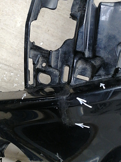 AA045972; Бампер передний; под паркт.; без омыват. (52119-0E350) для Toyota Highlander III рест. (2016 — 2019)/БУ; Оригинал; Р2, Удовлетворительное; 